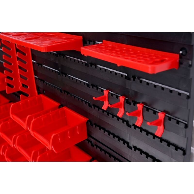 Įrankių stendas PVC (pakabinamas) su dėžutėmis ir laikikliais 46vnt. - Image 4