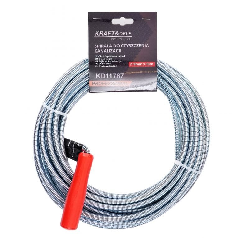 Kanalizacijos valymo spyruoklė 9 mm x 10 m KD11767 - Image 3