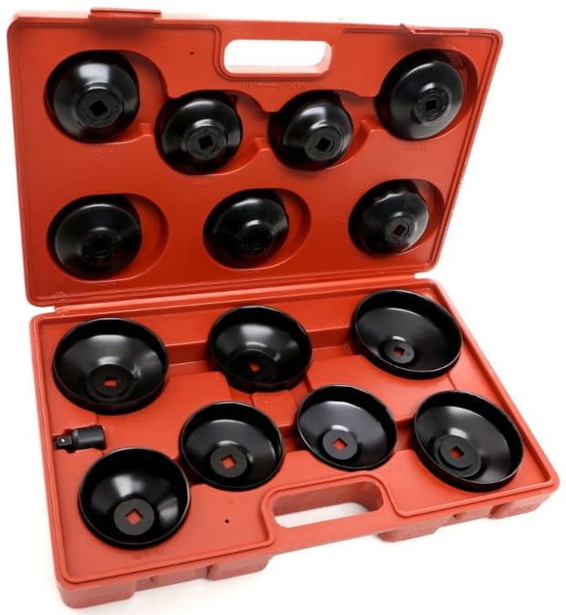 15 dalių alyvos filtrų antgalių rinkinys KD10500