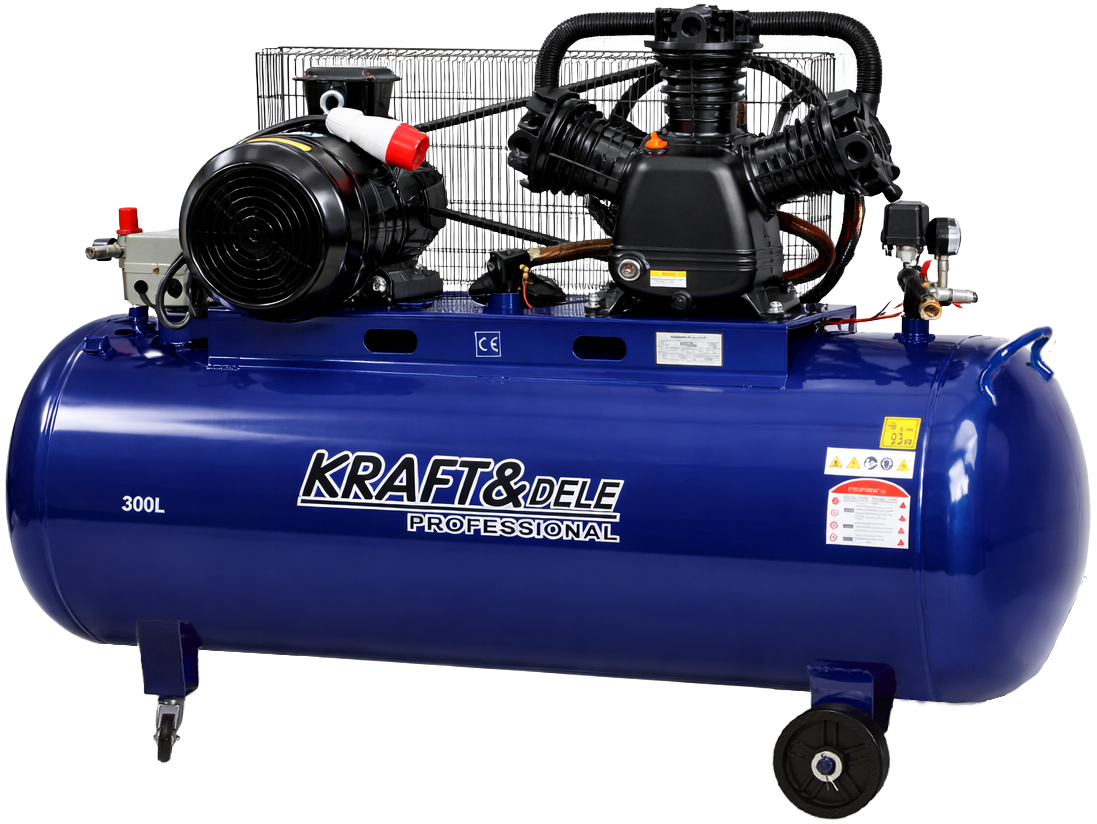 Alyvinis oro kompresorius 300 l 400 V 3 cilindrų KD4057