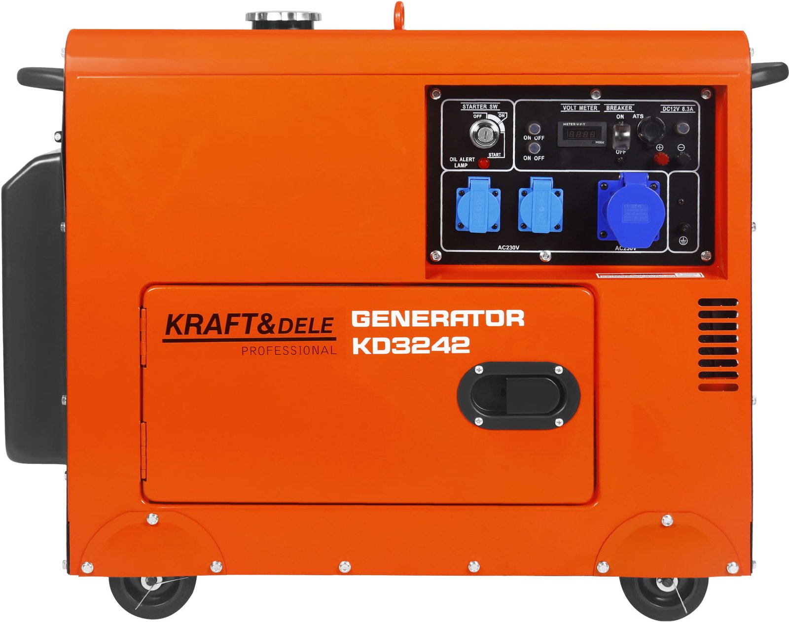 Elektros generatorius 230V 7 kW 10 AG dyzelinis + ATS KD3242 - Image 4