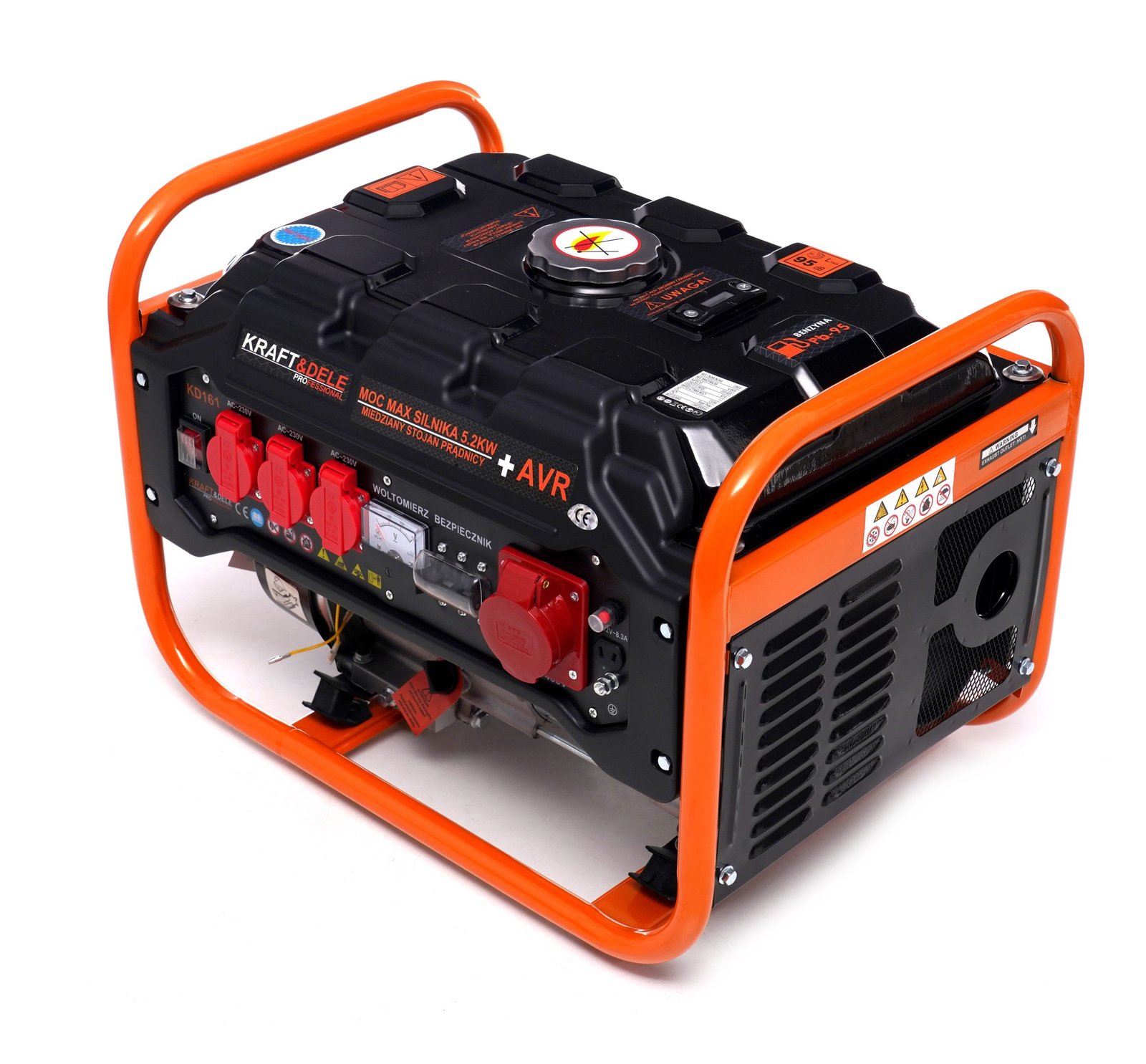 Elektros generatorius 3500 W 12/230 V/380 V KD161 - Image 3