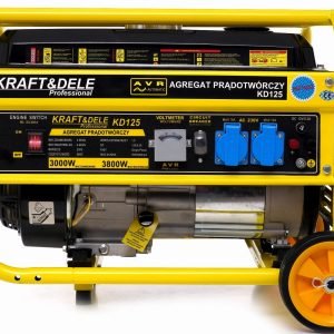 Benzininis vienfazis elektros generatorius KRAFT&DELE KD125 3.8 kW