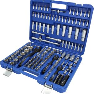 Galvučių komplektas, 172-vnt, 1/4", 3/8", 1/2", Brilliant Tools