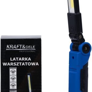 LED dirbtuvių žibintuvėlis USB-C 200/400/800 lm + įspėjamoji šviesa KD3496