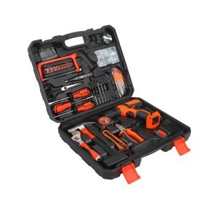 AKUMULIATORINIS SUKTUVAS komplektas 21V 2Ah + priedai KD3356