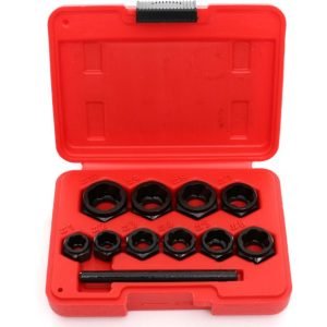 Pažeistų veržlių atsukėjų rinkinys (10vnt)(9-19mm) KD10269