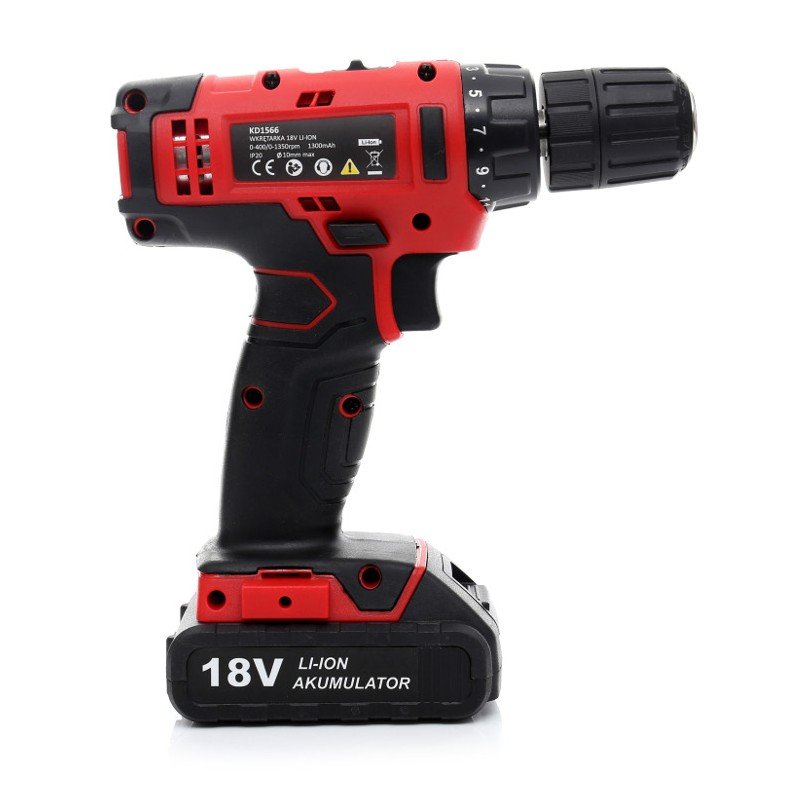 Akumuliatorinis suktuvas-gręžtuvas 18V Li-Ion (KD1566) - Image 4