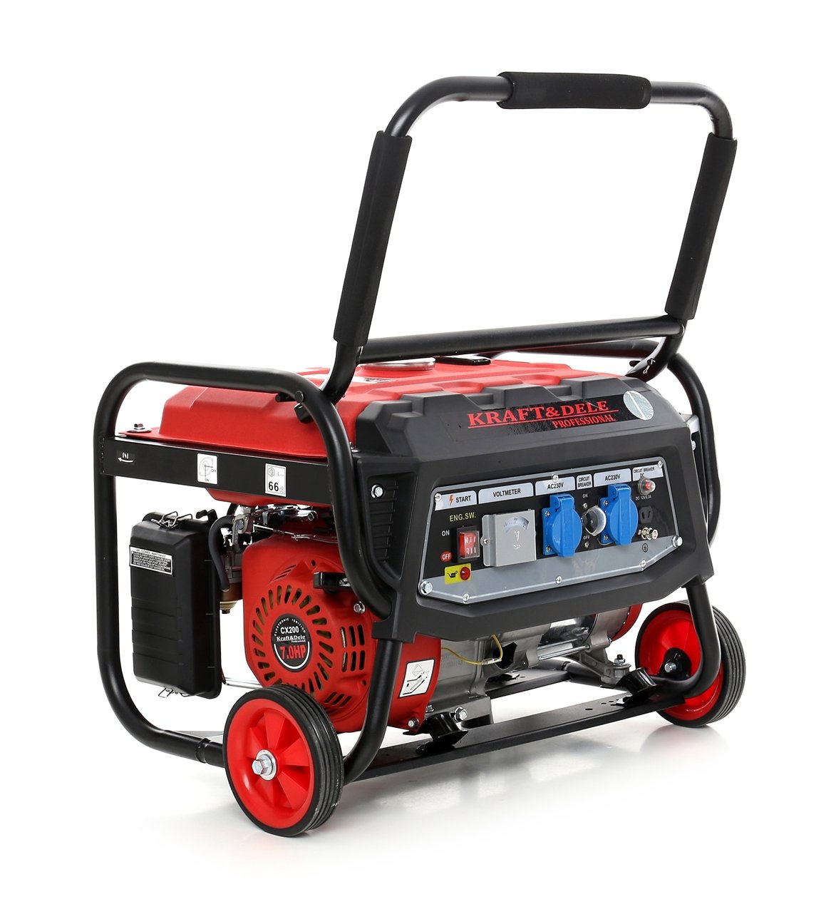 Benzininis vienfazis elektros generatorius 3000W 12/230V KD138 - Image 4