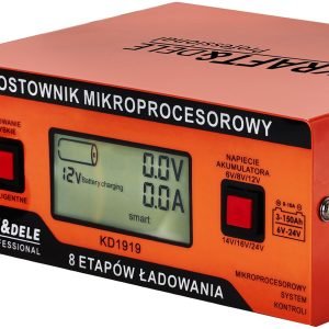 Mikroprocesorinis akumuliatorių įkroviklis KD1919 10 A 6–24 V
