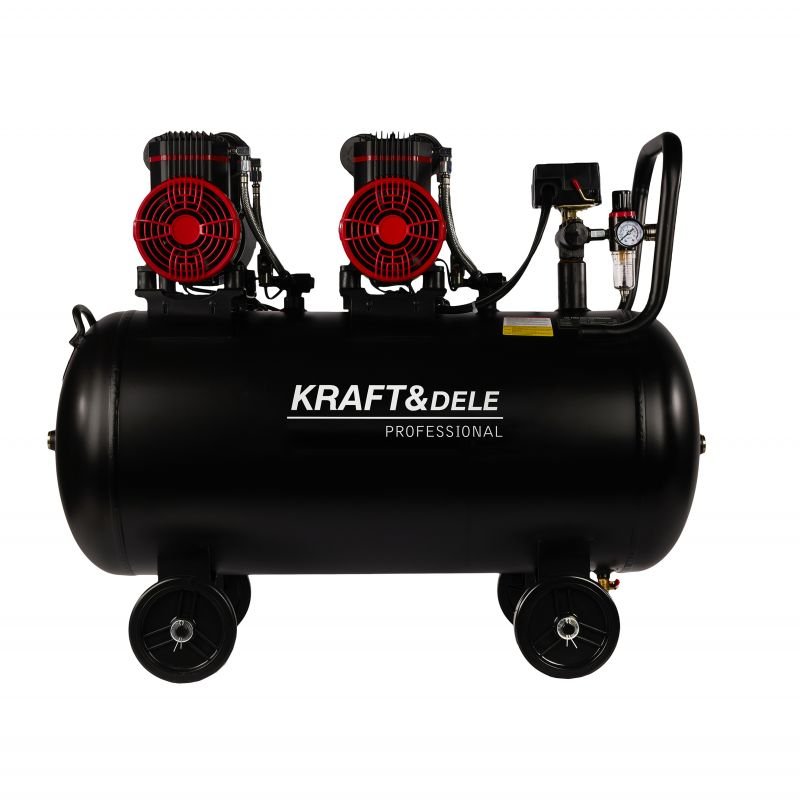 Betepalinis oro kompresorius 100L / 1500W x 2 KD1392 - Image 3