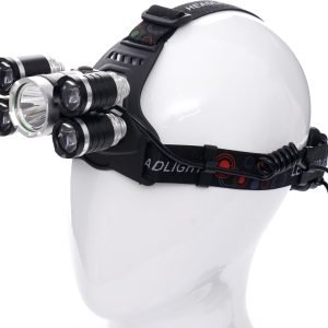 Prožektorius 1xT6LED+4xQ5LED ant galvos, įkraunamas KD1247