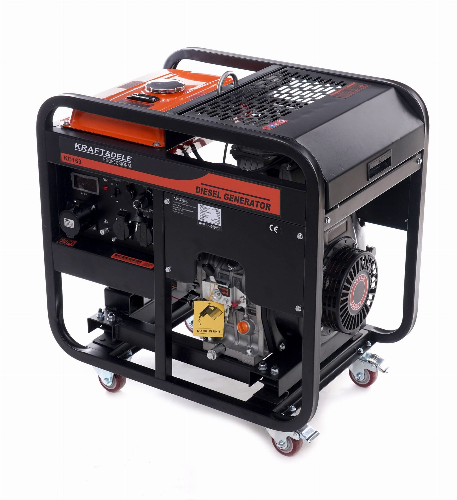 Dyzelinis elektros generatorius KRAFTDELE 9KW / 230V KD169 - Image 3