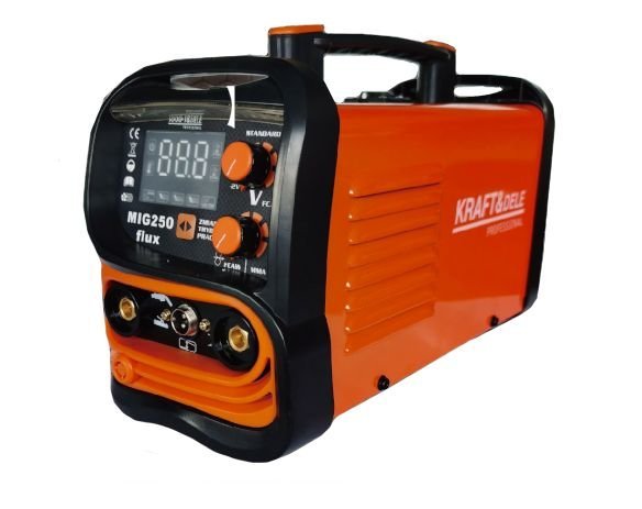 Suvirinimo pusautomatis be dujų MIG / MMA / LIFT TIG 3in1 250A KD1875 - Image 3