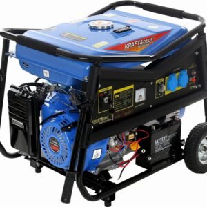 Benzininis vienfazis elektros generatorius 5000W 230V/12V KD145