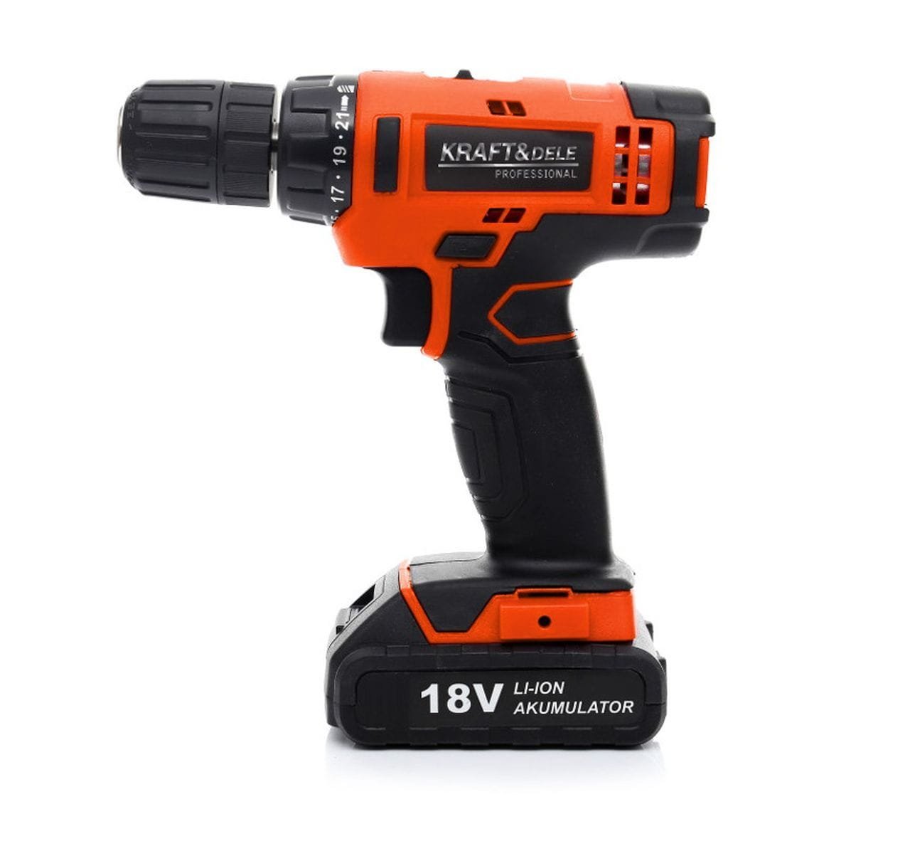 Akumuliatorinis suktuvas-gręžtuvas 18V Li-Ion su rinkiniu KD1572 - Image 3