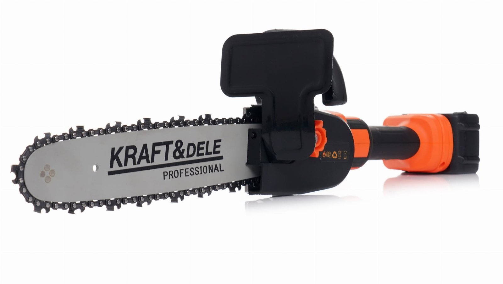 Akumuliatorinis kampinis šlifuoklis + pjūklo adapteris KD10624 - Image 3