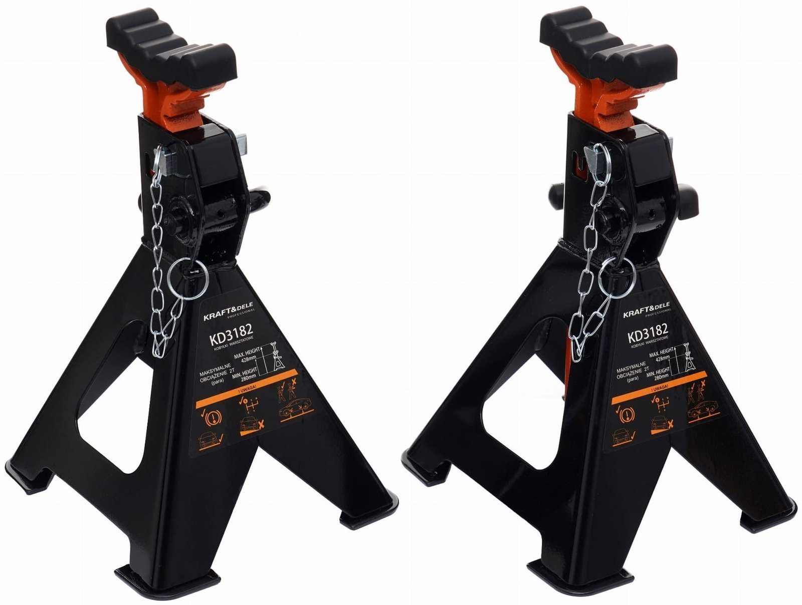 Automobilių atraminiai stovai 2T 280–428 mm KD3182