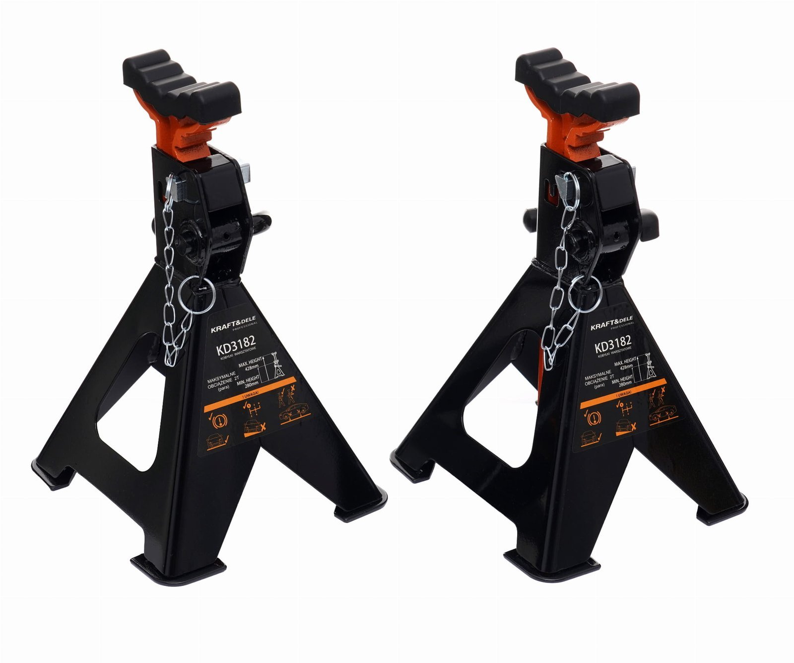 Automobilių atraminiai stovai 2T 280–428 mm KD3182 - Image 3