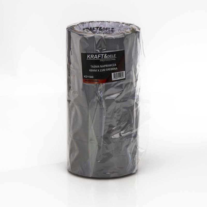 Remonto juosta 48 mm x 15 m, sidabrinė, KD11840, 5 vnt. - Image 3