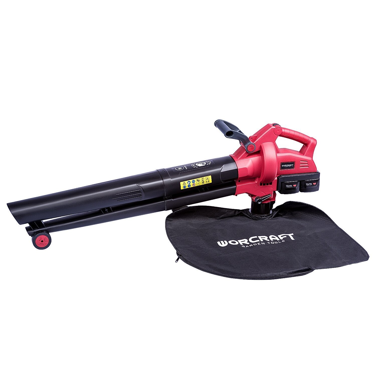 Akumuliatorinis siurblys-pūstuvas WORCRAFT 40V (20V+20V) LI-ION
