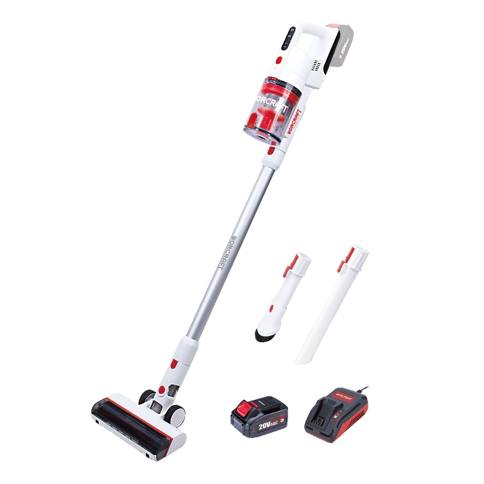 Akumuliatorinis dulkių siurblys šluota WORCRAFT 20V LI-ION - Image 3