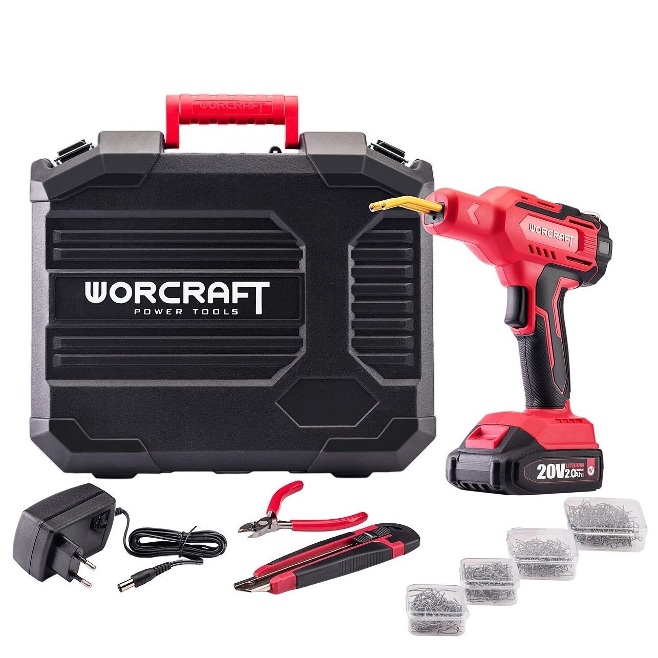 Akumuliatorinis plastiko suvirinimo aparatas plastikinėje dėžėje WORCRAFT 20V LI-ION - Image 3