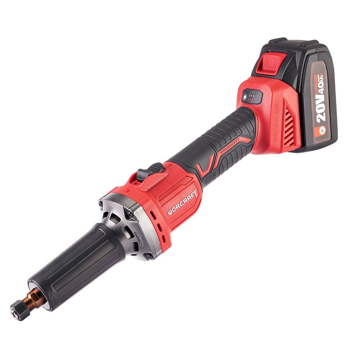 Akumuliatorinis mini tiesinis šlifuoklis 6mm WORCRAFT 20V LI-ION
