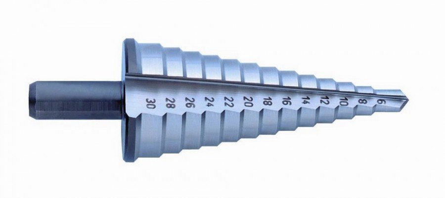 Pakopinis grąžtas HSS 6-30mm 2mm step, Exact