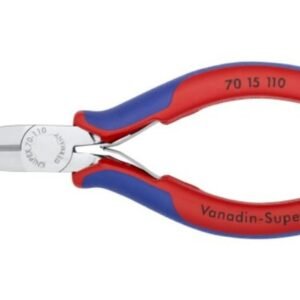 Žnyplės šoninio kirpimo, spyruoklė, dvispalvės, chromuotos, Knipex