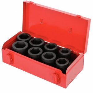 Smūginių galvučių komplektas 1'' 27-38mm 8vnt, KS Tools