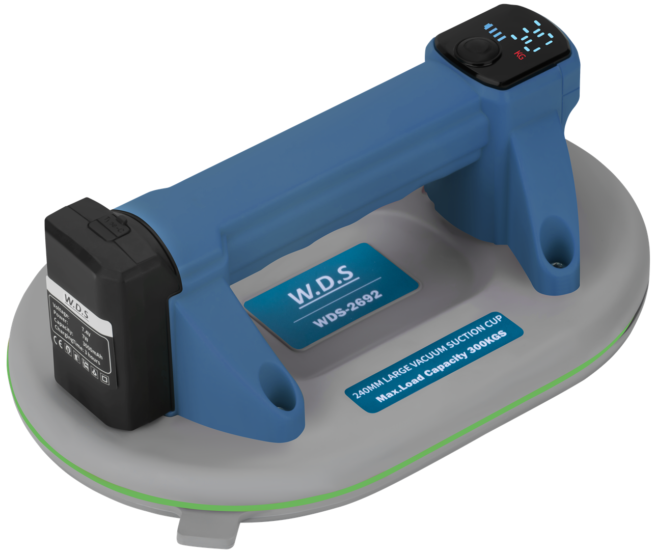 Akumuliatorinis vakuuminis siurbtukas 240 mm 300 kg USB-C WDS2692