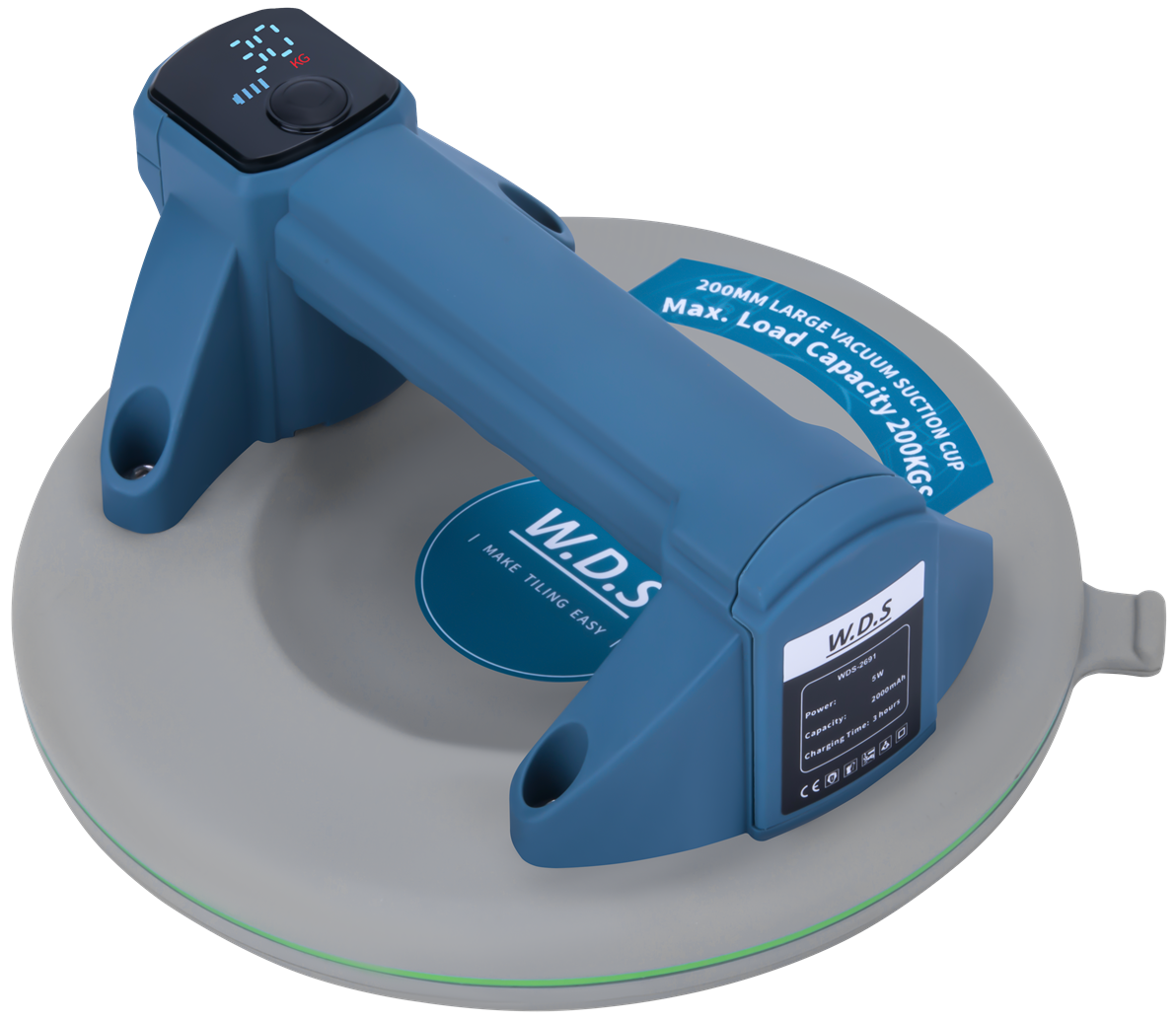 Akumuliatorinis vakuuminis siurbtukas 200 mm, 200 kg, USB-C, WDS2691