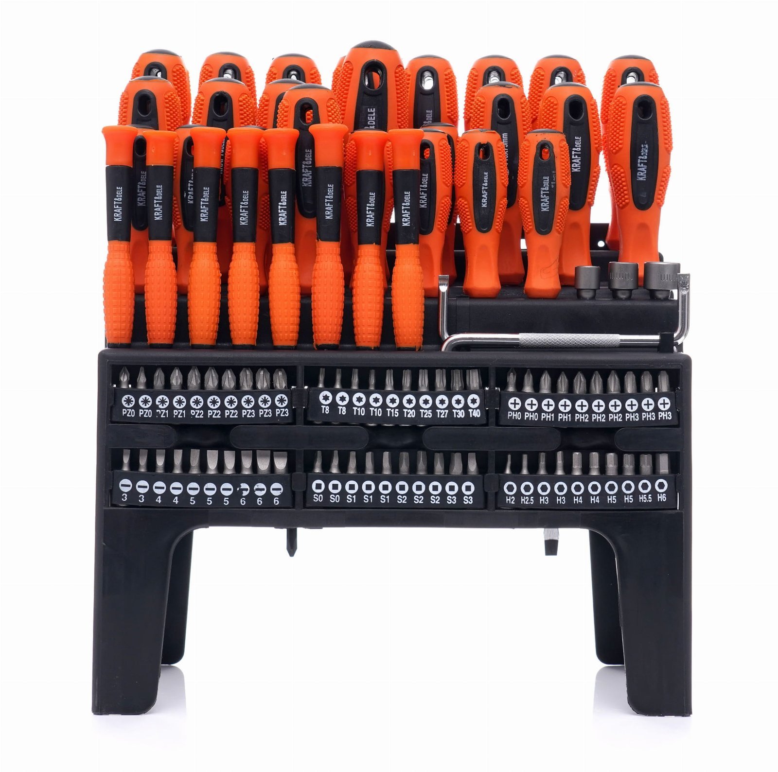 Atsuktuvų ir antgalių rinkinys 100 vnt. KD10957