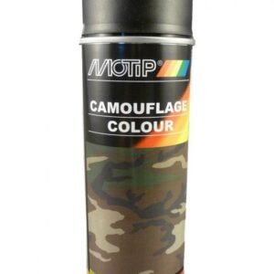 Purškiamas lakas CAMOUFLAGE RAL 9021 black 400ml, Motip