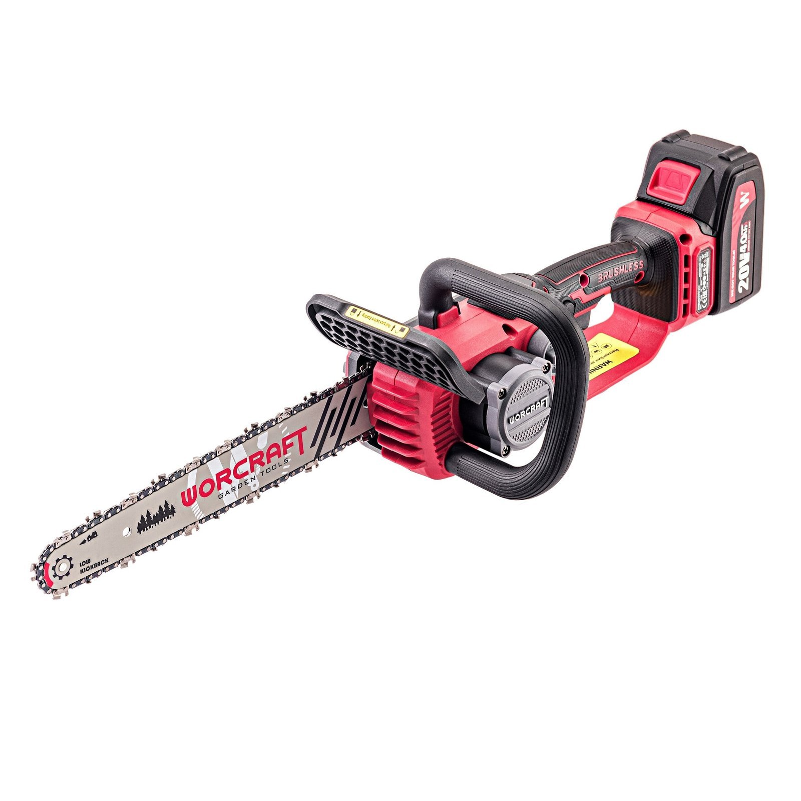 Akumuliatorinis grandininis pjūklas WORCRAFT 20V LI-ION