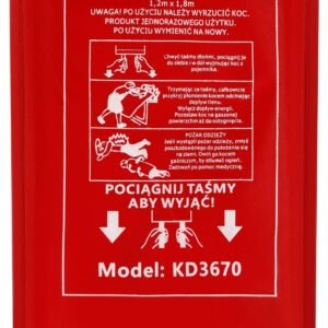 Koc gaśniczy 1,2x1,8M włókno szklane KD3670