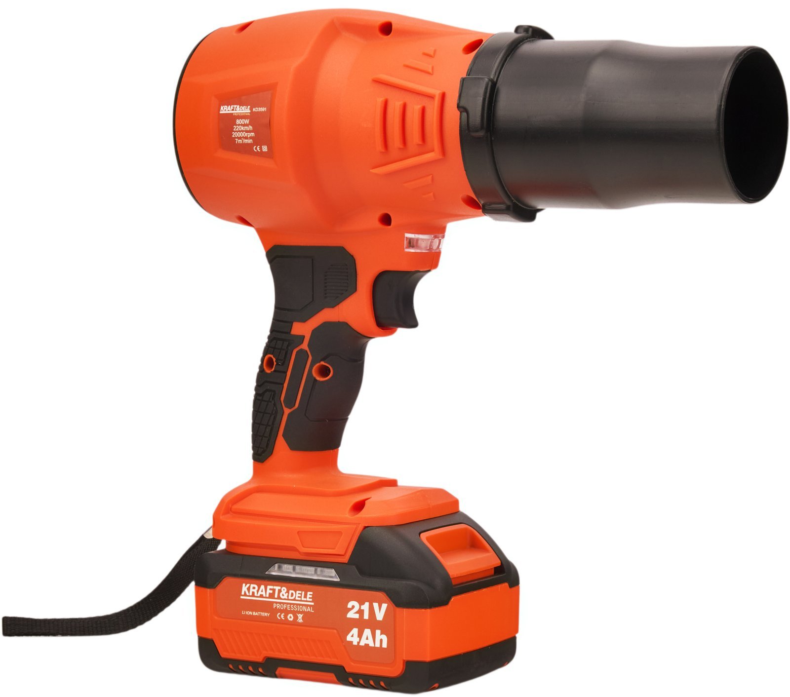 Akumuliatorinis lapų pūstuvas 21 V, 800 W KD3591