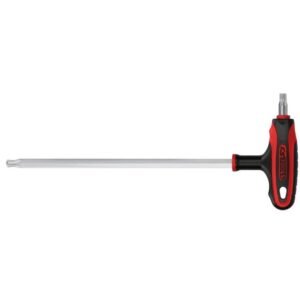 Raktas T- formos šešiakampis HEX 2,5 mm, su rutuline galvute 2,5mm, KS Tools