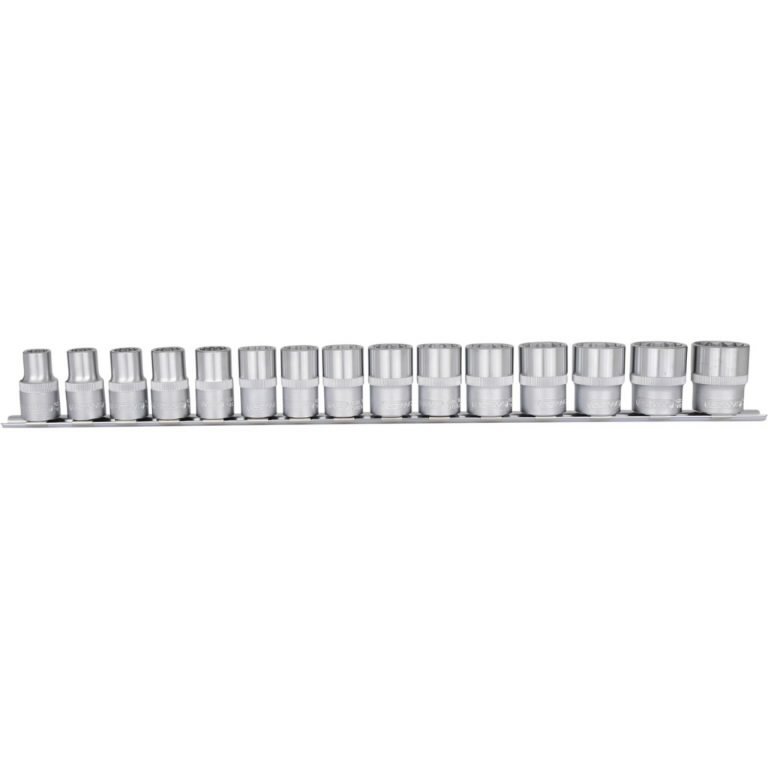 Dvylikakampių galvučių komplektas 1/2" 10-24mm 15pcs, KS Tools