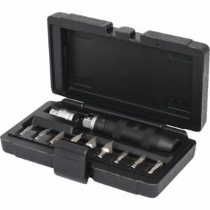 Smūginis atsuktuvas su antgalias, komplektas 11 dalių, KS Tools
