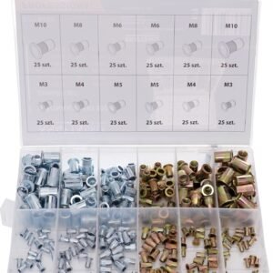Kniedės srieginės M3-M10 (300vnt) KD10486