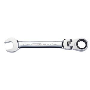 Kombinuotas terkšlinis raktas lanksčia galvute GEAR+ 13mm, KS Tools