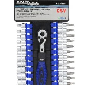 Zestaw Nasadek z Grzechotką 1/4" KD10225 27el.