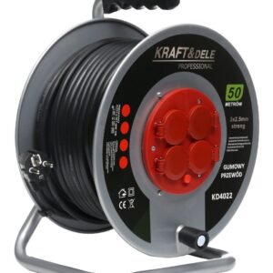 PRZEDŁUŻACZ OGRODOWY BĘBNOWY 50M 3x2,5mm KD4022