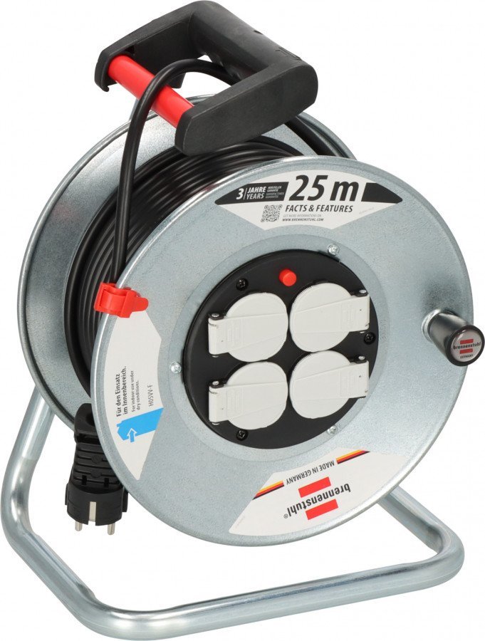 Garant S 4 E Cable Reel, 25 m, Indoor Use, Brennenstuhl
