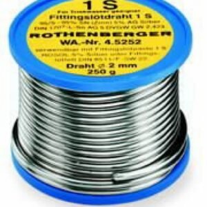 Minkšto litavimo viela ROSOL 1S 2mm 250g, Rothenberger