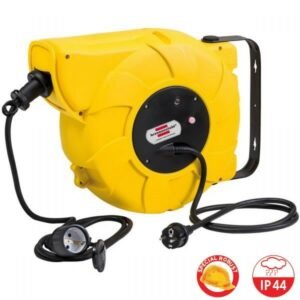 Automatinė ritė su kabeliu 16+2m 230V pakabinama 3x1,5mm, Brennenstuhl