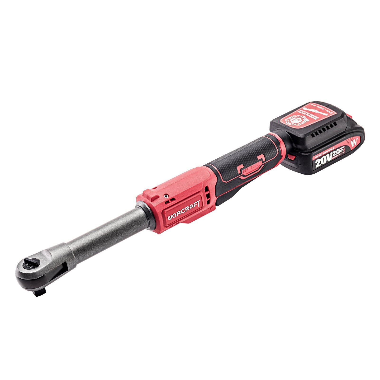 Akumuliatorinė smūginė terkšlė WORCRAFT 1/2" 20V LI-ION