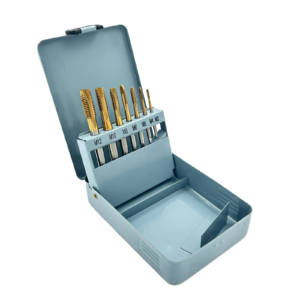 Sriegiklių rinkinys M3-M12 HSS M35 su TiN danga (7vnt)